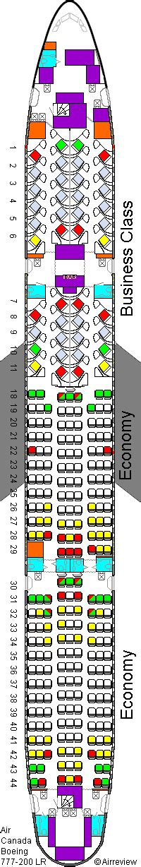 air canada 777-300er seat map